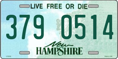 NH license plate 3790514