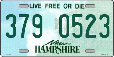 NH license plate 3790523
