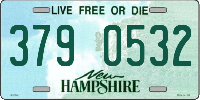 NH license plate 3790532