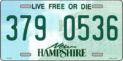 NH license plate 3790536