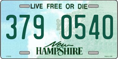 NH license plate 3790540