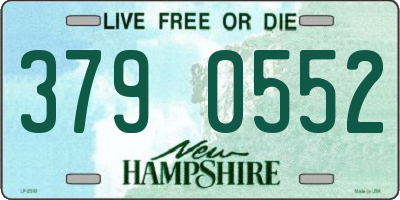 NH license plate 3790552