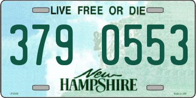 NH license plate 3790553