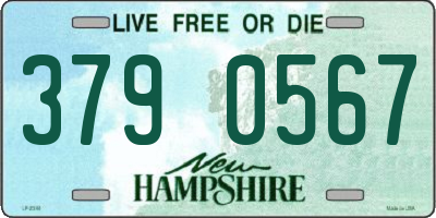 NH license plate 3790567