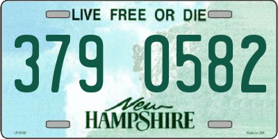 NH license plate 3790582