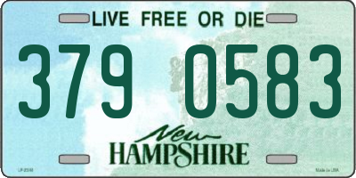 NH license plate 3790583