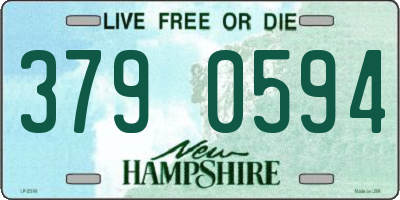 NH license plate 3790594