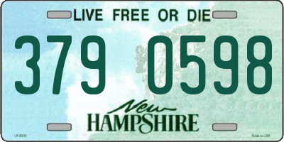 NH license plate 3790598