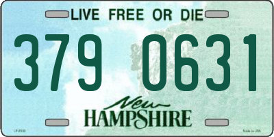 NH license plate 3790631