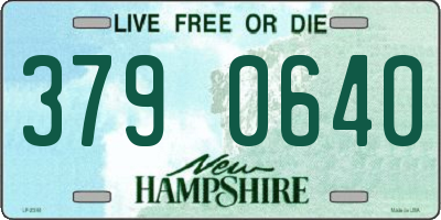 NH license plate 3790640