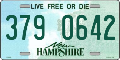 NH license plate 3790642