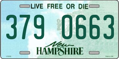 NH license plate 3790663