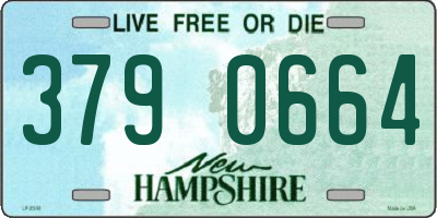 NH license plate 3790664