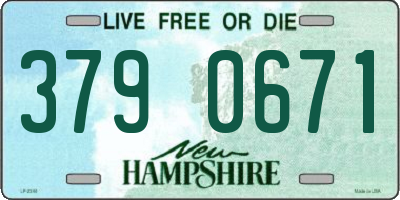 NH license plate 3790671