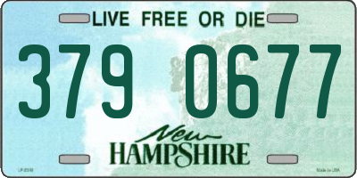 NH license plate 3790677