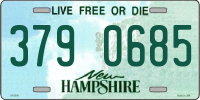 NH license plate 3790685