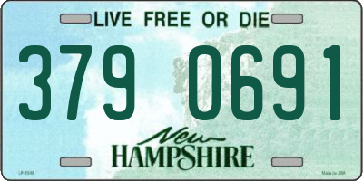 NH license plate 3790691
