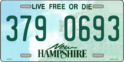 NH license plate 3790693