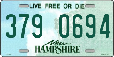 NH license plate 3790694