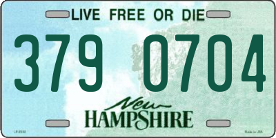 NH license plate 3790704