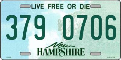 NH license plate 3790706