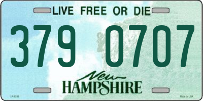 NH license plate 3790707