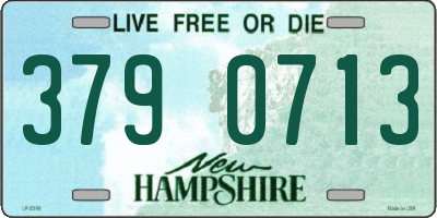 NH license plate 3790713