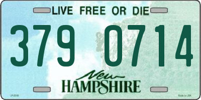 NH license plate 3790714