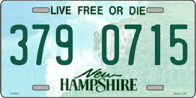 NH license plate 3790715