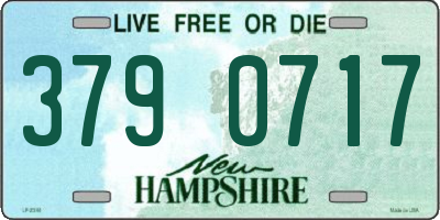 NH license plate 3790717