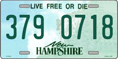 NH license plate 3790718