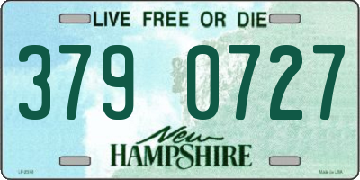 NH license plate 3790727