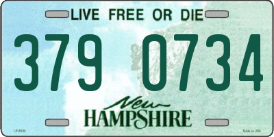 NH license plate 3790734