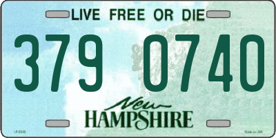 NH license plate 3790740