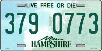 NH license plate 3790773