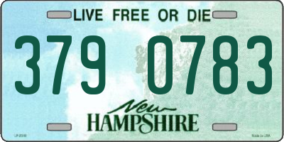 NH license plate 3790783