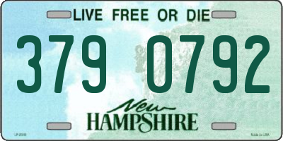 NH license plate 3790792