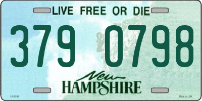 NH license plate 3790798