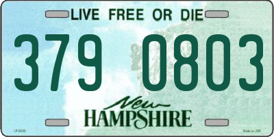 NH license plate 3790803