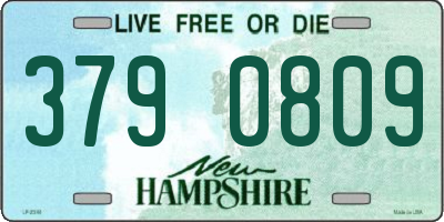 NH license plate 3790809