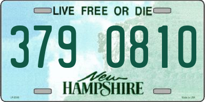 NH license plate 3790810