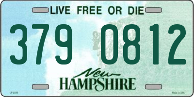 NH license plate 3790812