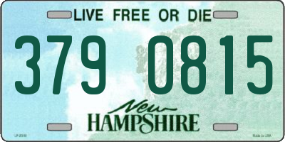 NH license plate 3790815