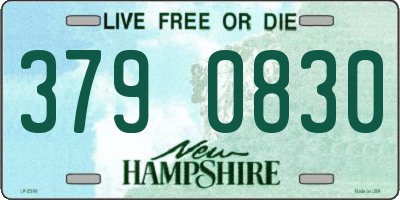 NH license plate 3790830
