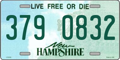 NH license plate 3790832