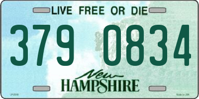 NH license plate 3790834