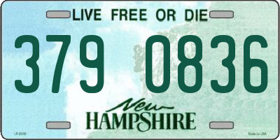 NH license plate 3790836