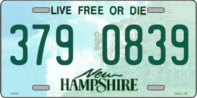 NH license plate 3790839
