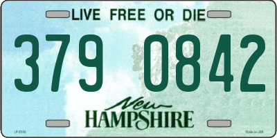NH license plate 3790842