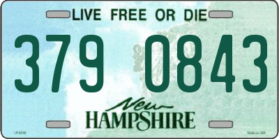 NH license plate 3790843